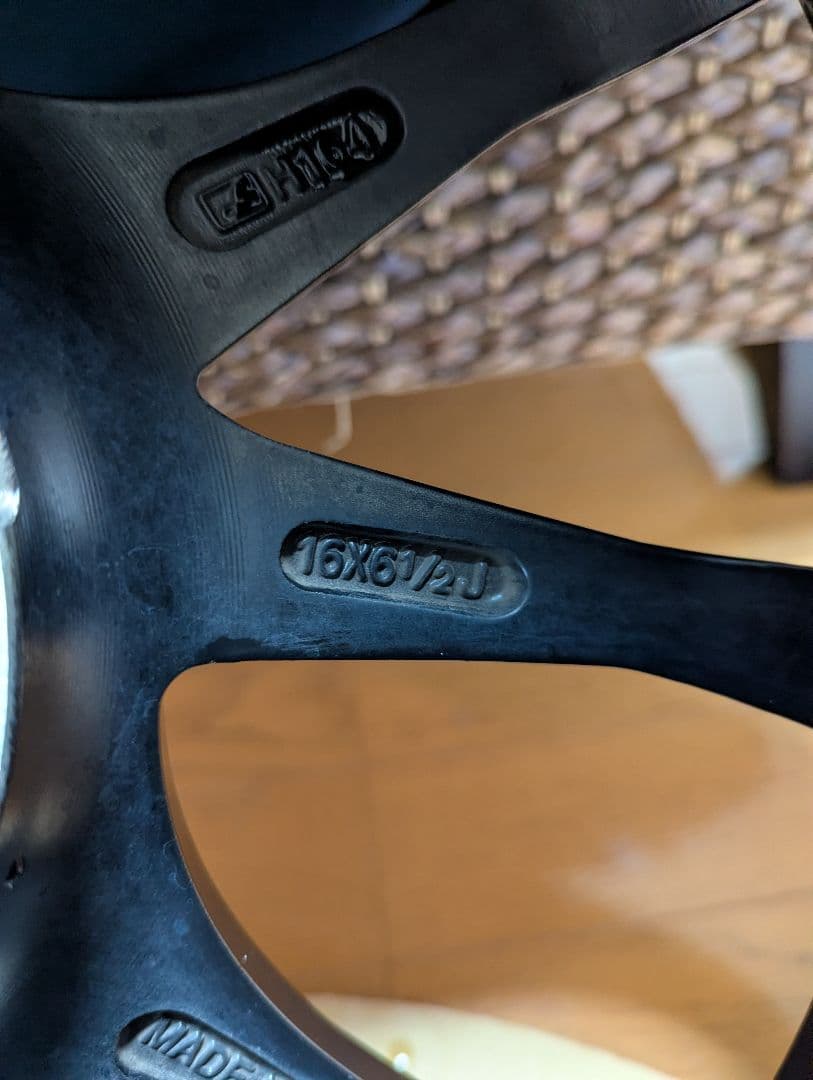 16インチ　アルミホイール　スタッドレス4本セット　ミシュラン　送料込み