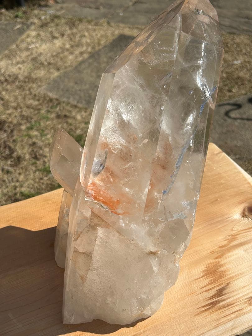 ファントムガーデン水晶天然石タンジェリンクォーツレインボー入　最高品質❗️希少価値