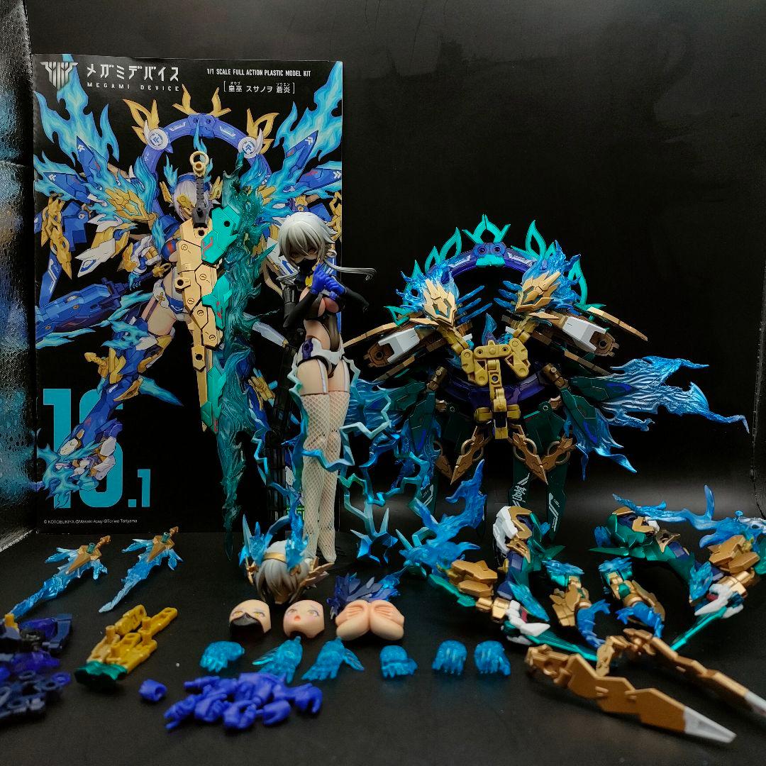 メガミデバイス　皇巫（オウブ) スサノヲ　くノ一雷電の陣　塗装完成　コトブキヤ