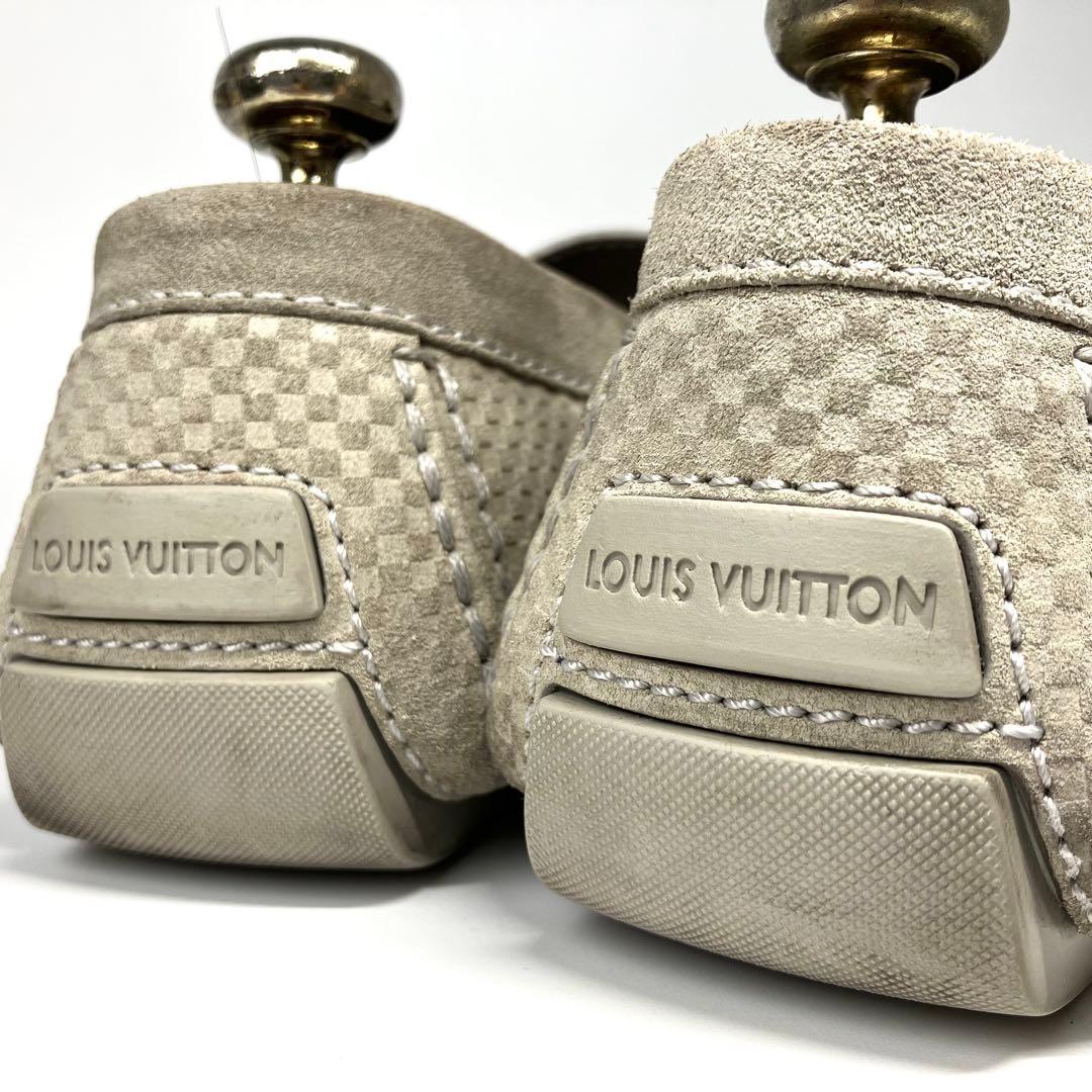 ルイヴィトン　モンテカルロ　ドライビングシューズ　LVロゴ ダミエ柄　27cm