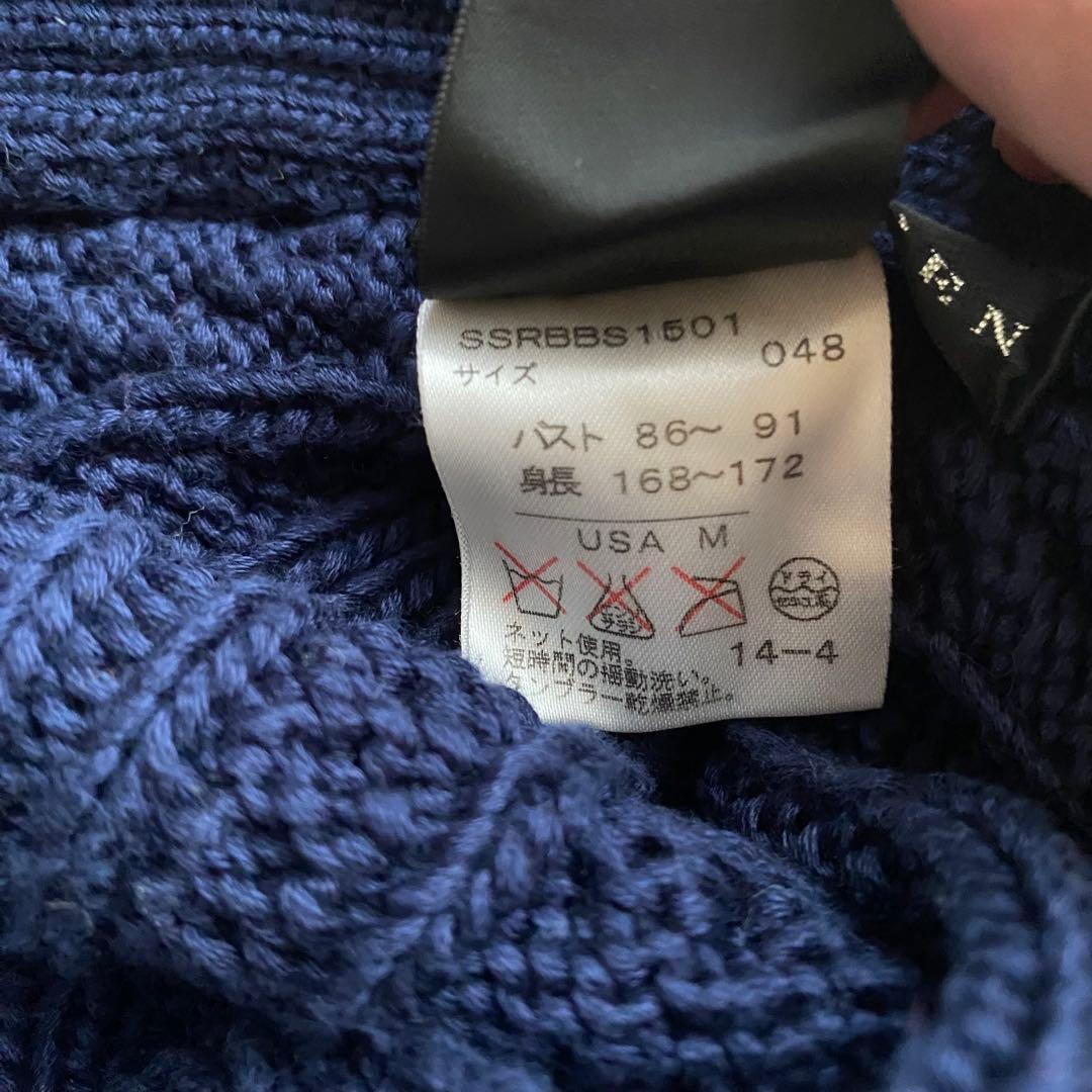 【美品】RALPH LAUREN ラルフローレン　ネイビー ポンチョ M