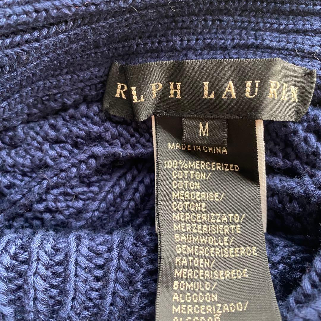 【美品】RALPH LAUREN ラルフローレン　ネイビー ポンチョ M