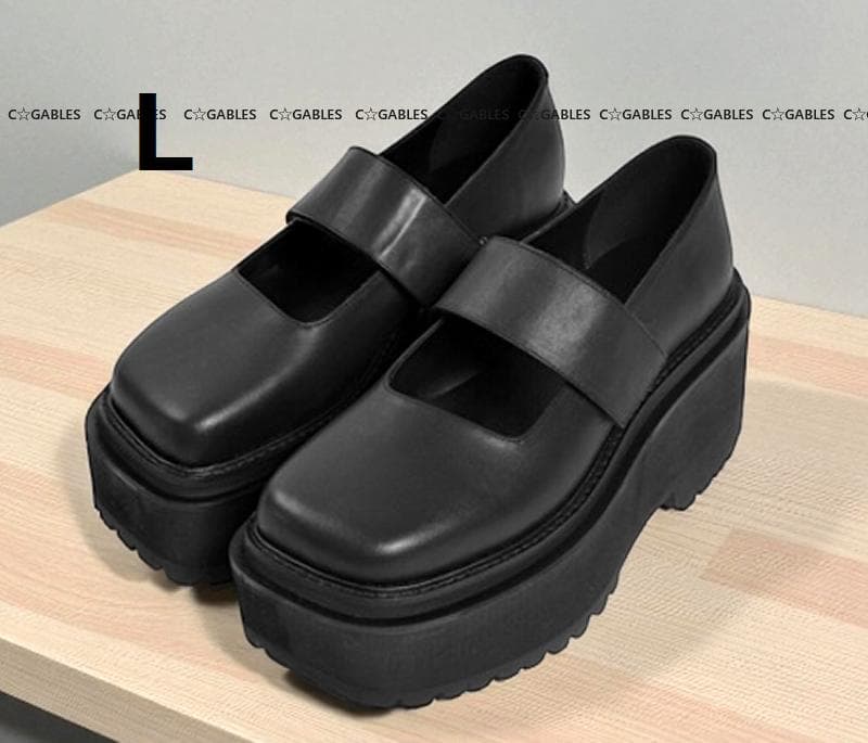 ★新品★　2024AW　gomme　ゴム　レザー　ワンストラップローファー