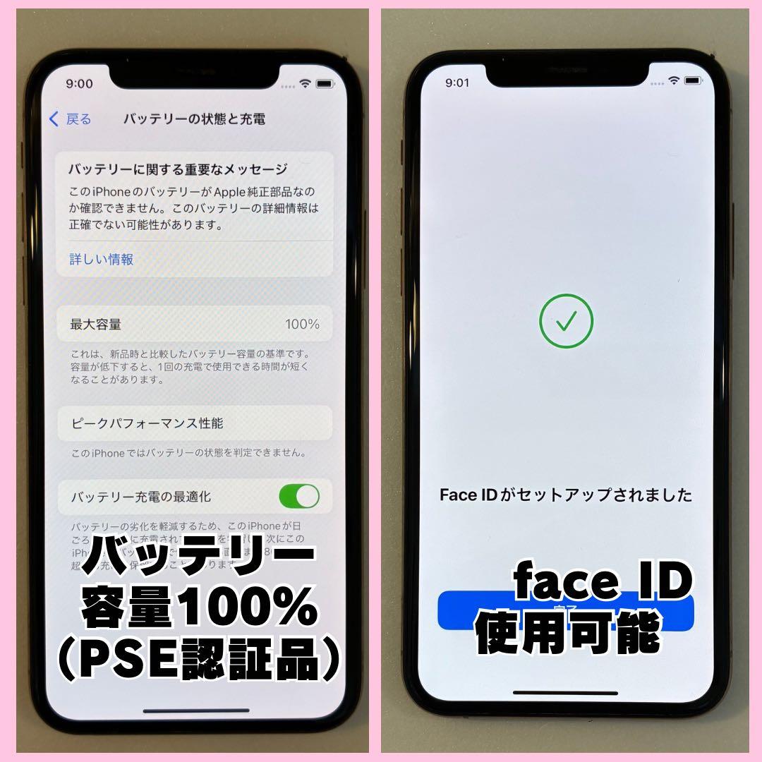 iPhone Xs 256GB SIMフリー バッテリー100% #192