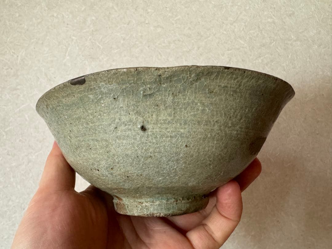 散歩星人さま専用　高麗三嶋茶碗　松沈金平棗　計2点