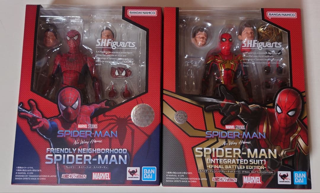 (注意点アリ)S.H.フィギュアーツ ピーター1&2&スパイダーバースセット