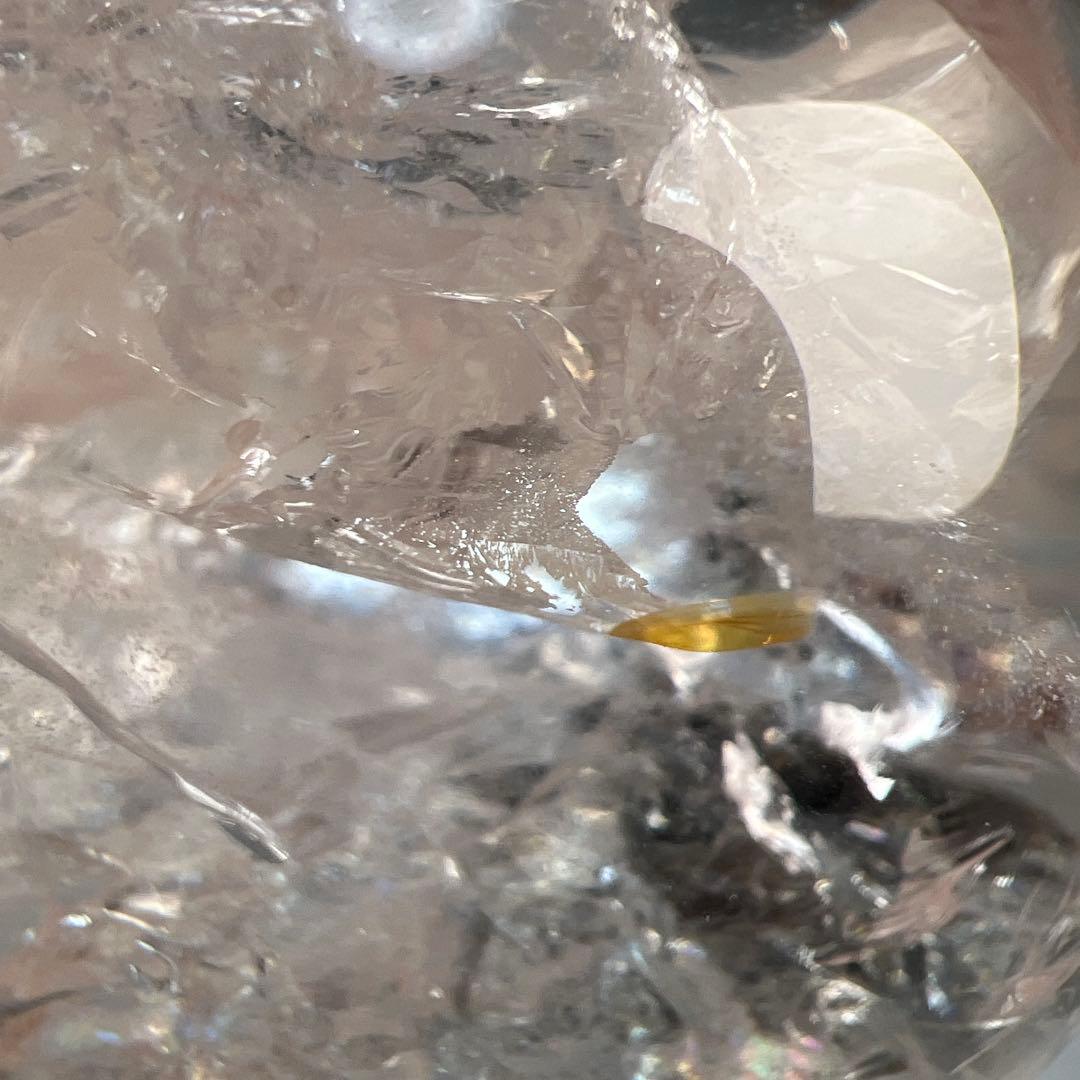 天然石　ピンクアゼツライト　スフィア　台座付き　76ミリ