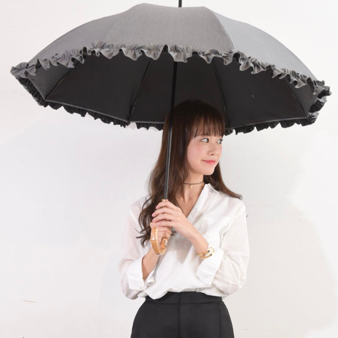 サンバリア100 Mサイズ　長傘　グレー　新品未開封