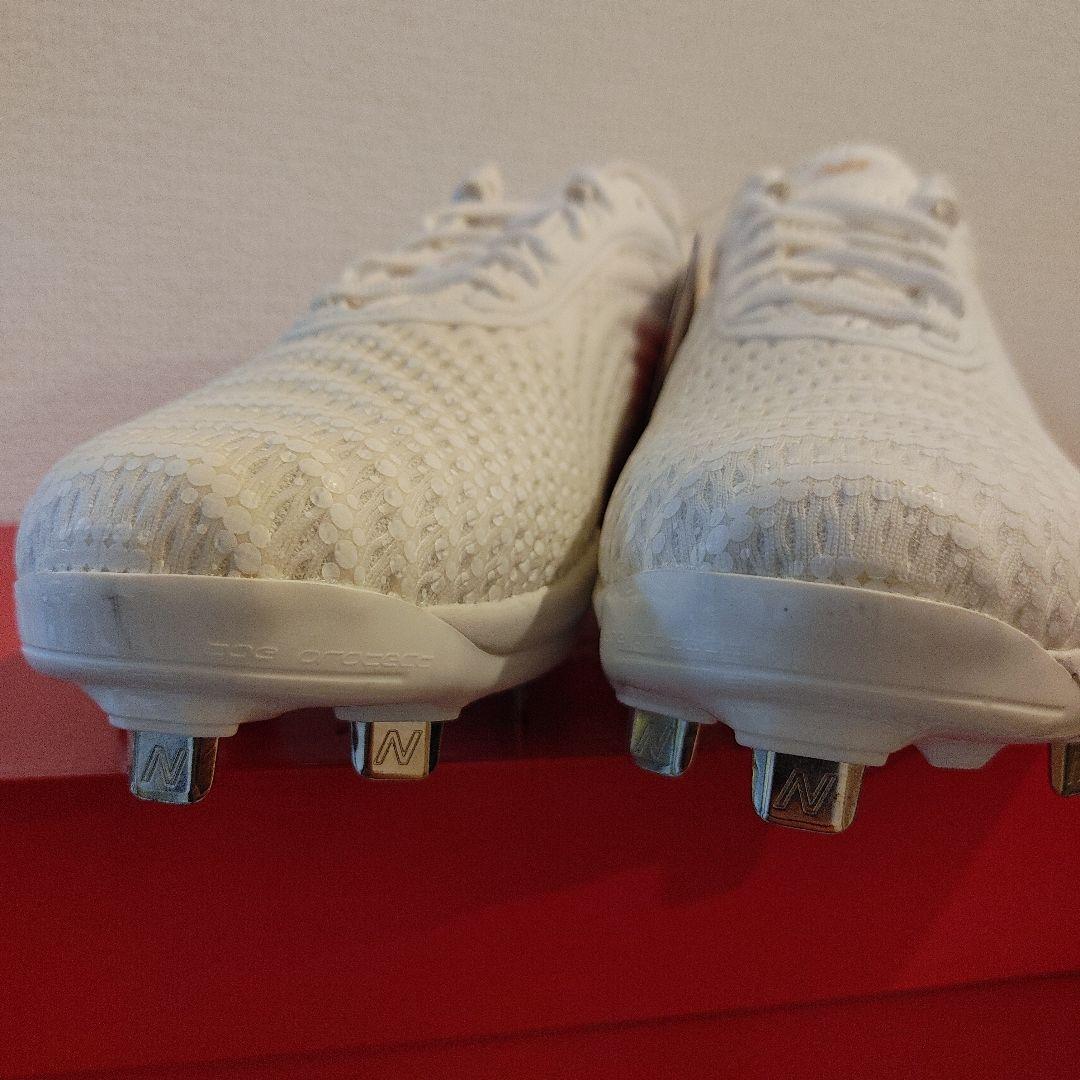 ニューバランス　野球　スパイク 金具　ホワイト　28.0センチ 高校野球対応