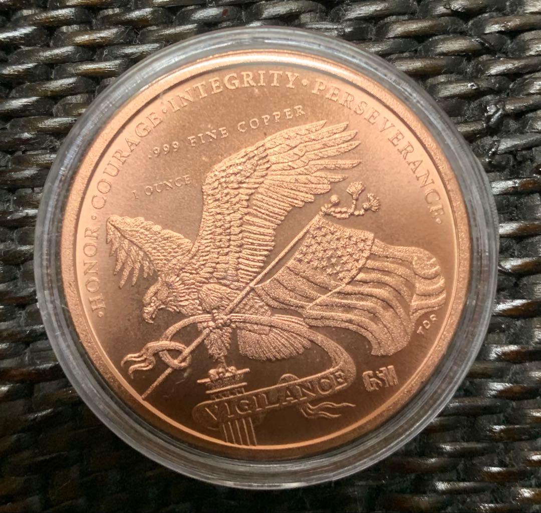 ア*ク様 トランプ大統領1オンス銀貨➕銅貨