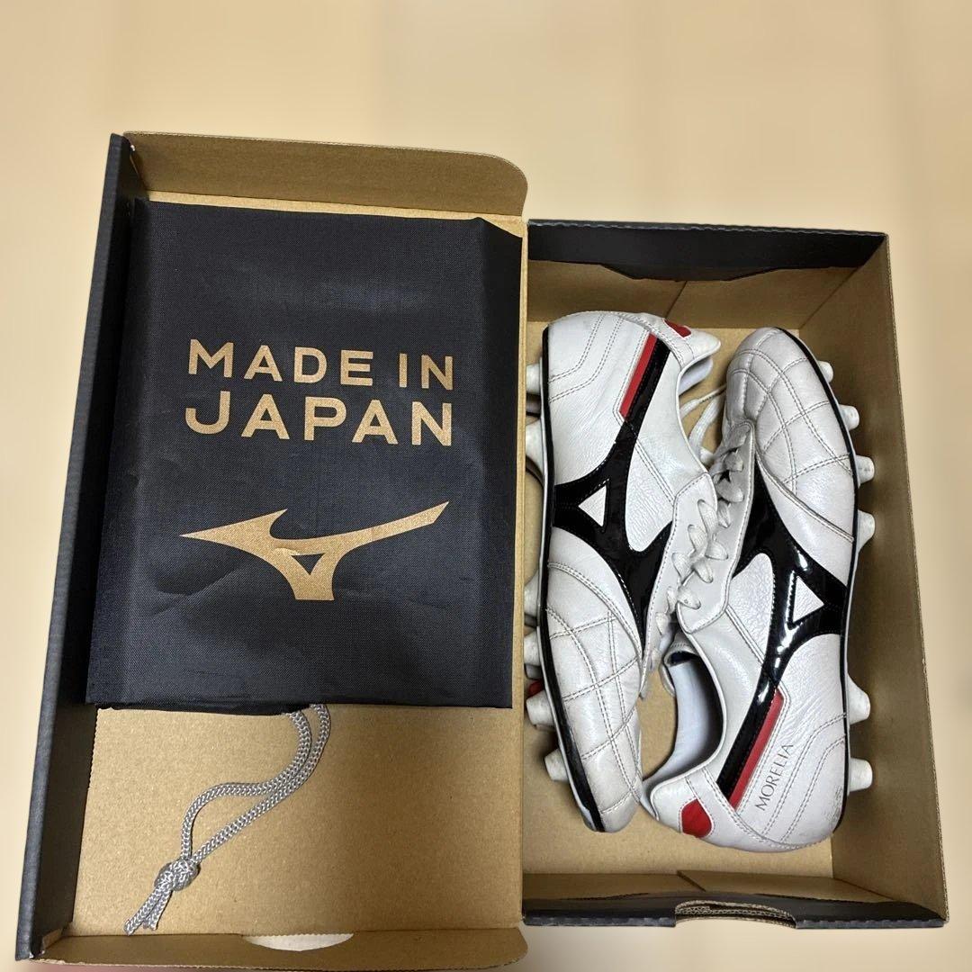 【N☆☆専用】ミズノ　モレリア2JAPAN クロスステッチ　白　ホワイト