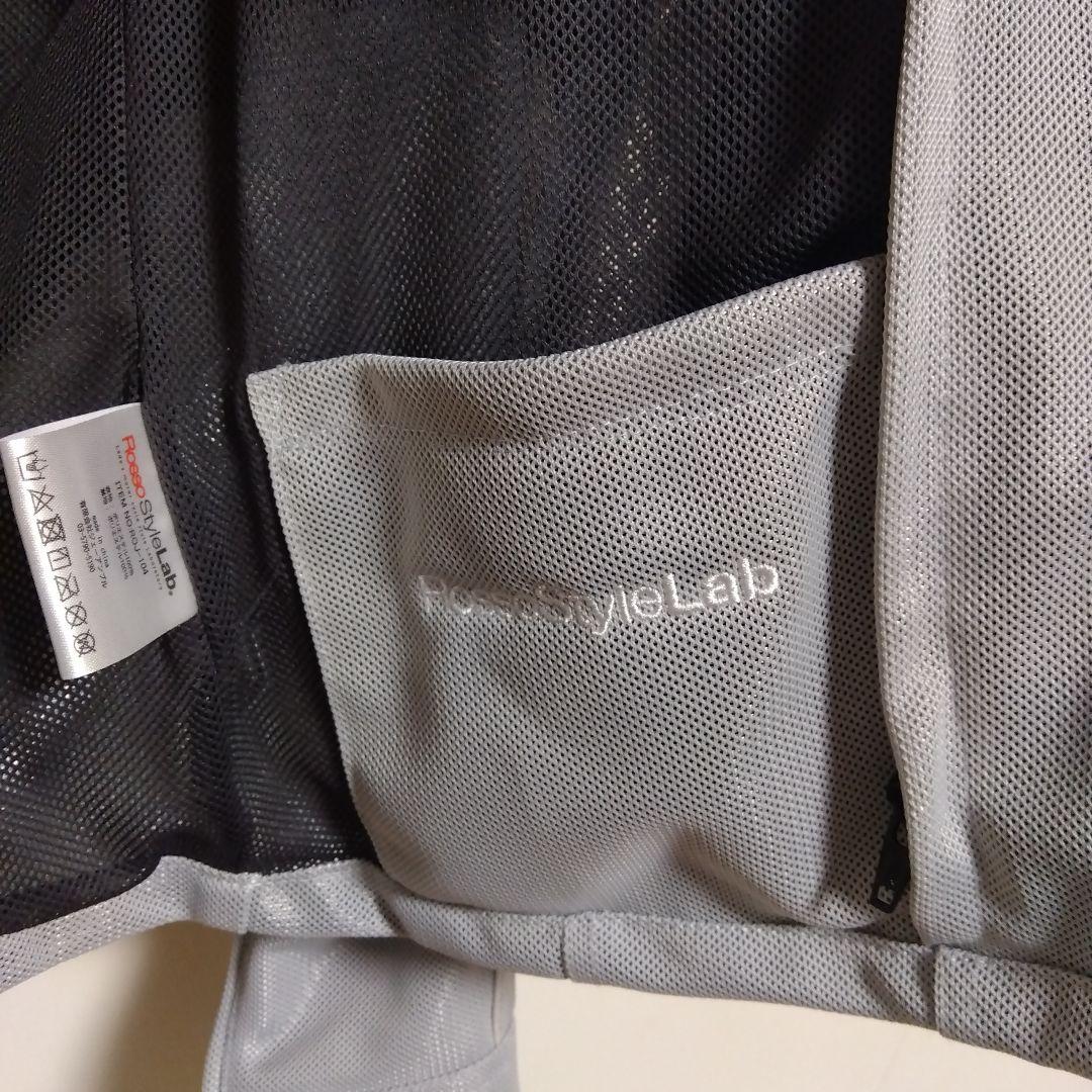 rossostylelab メッシュ ライダースジャケット グレー Sサイズ