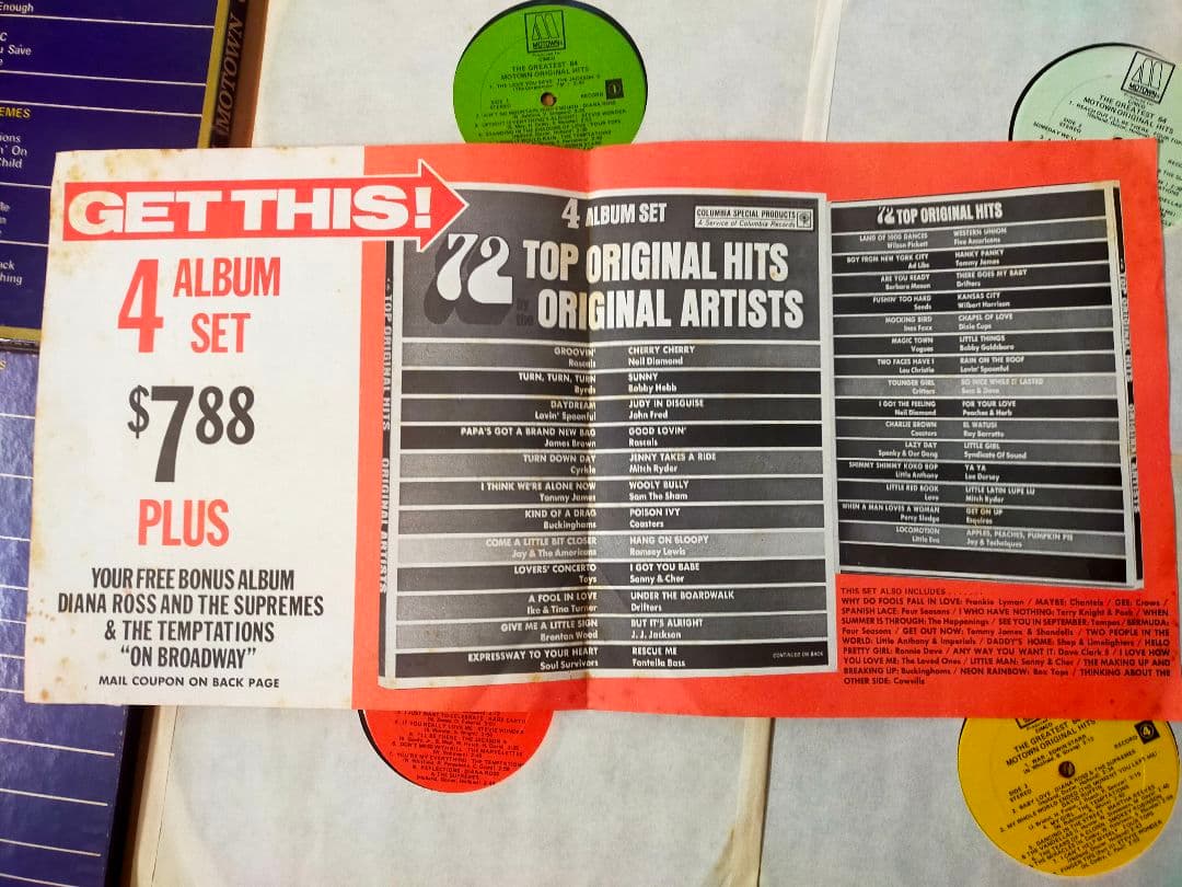入手困難 4LP 64 モータウン ヒッツ (ジャクソン5 他多数)