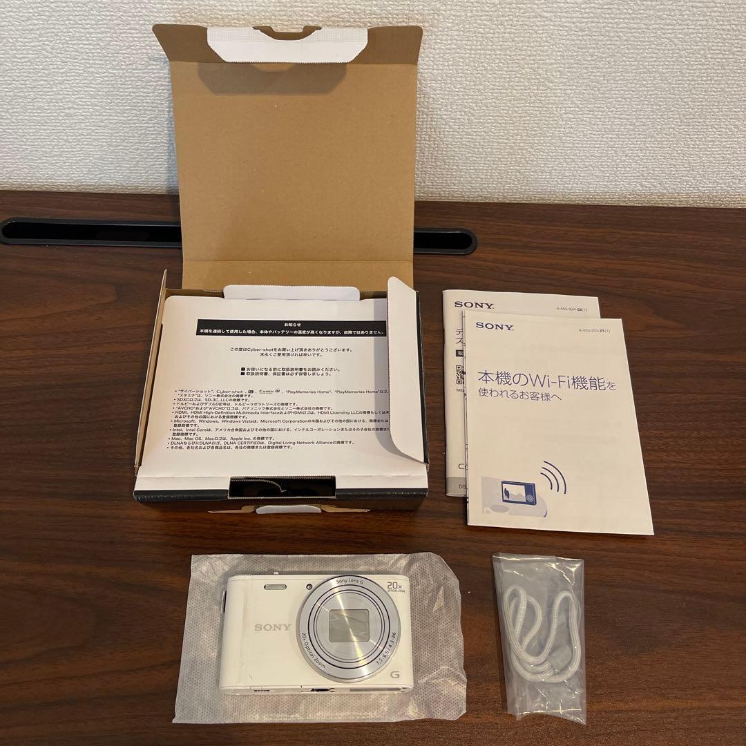 3599 Sony Cyber-shot WX300 ホワイト 【デジカメ】
