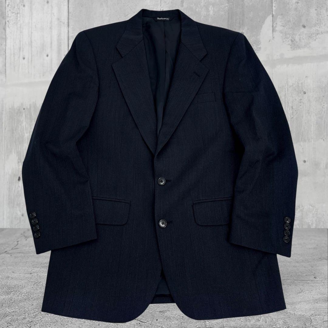 美品】Burberry バーバリー　スーツ　セットアップ　ジャケット　90s 黒