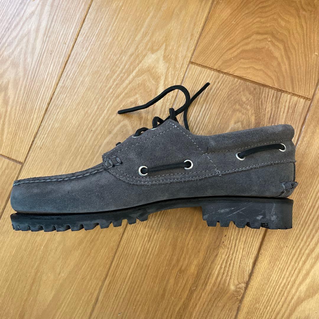 Timberland 3EYEグレー デッキシューズ26.5