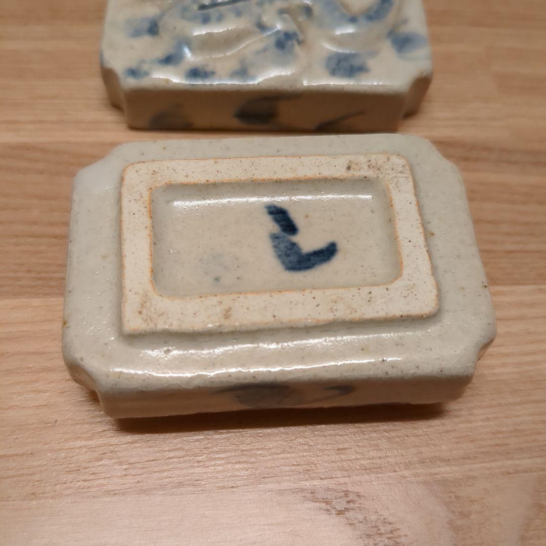 茶道具 染付香合 干支 龍 竜 伊村彰介 香合