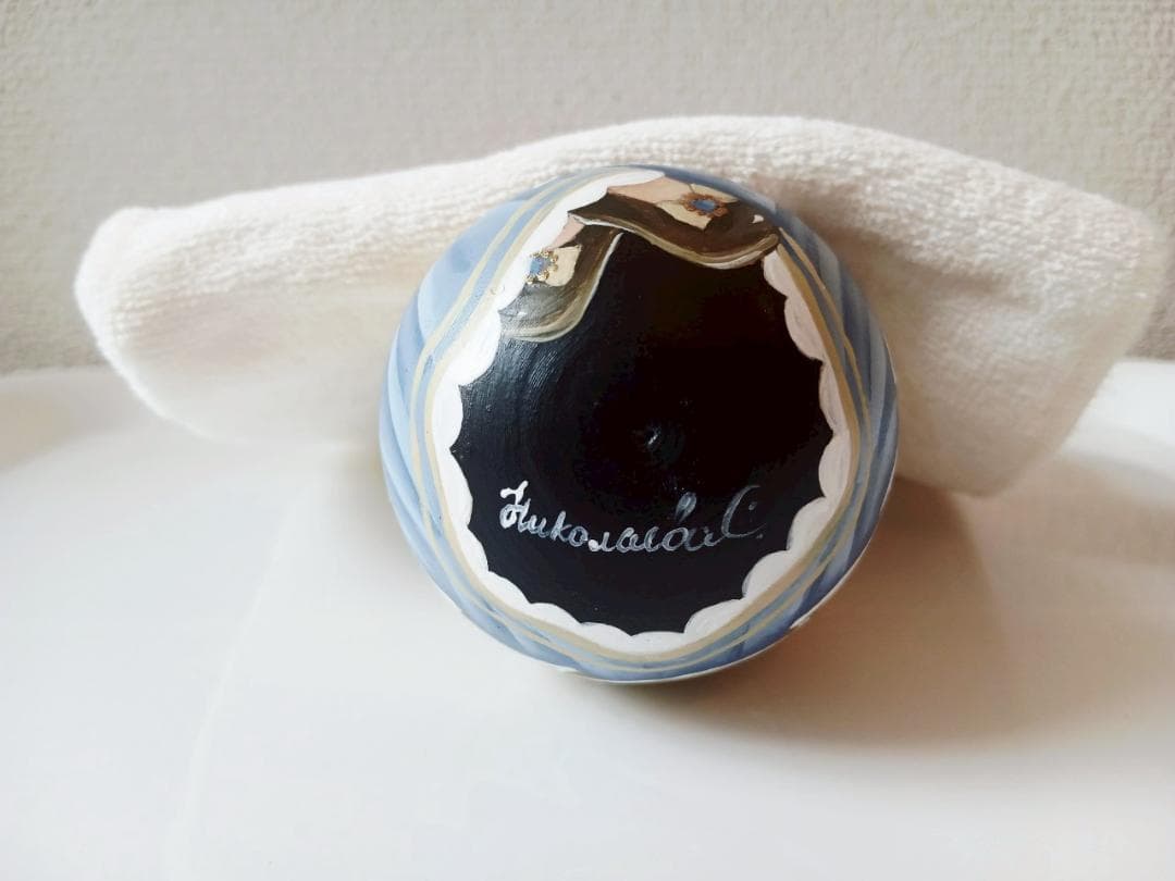 【CBT122】9cm級 おきあがりこぼし(大) スベトラーナ　黒猫ちゃん