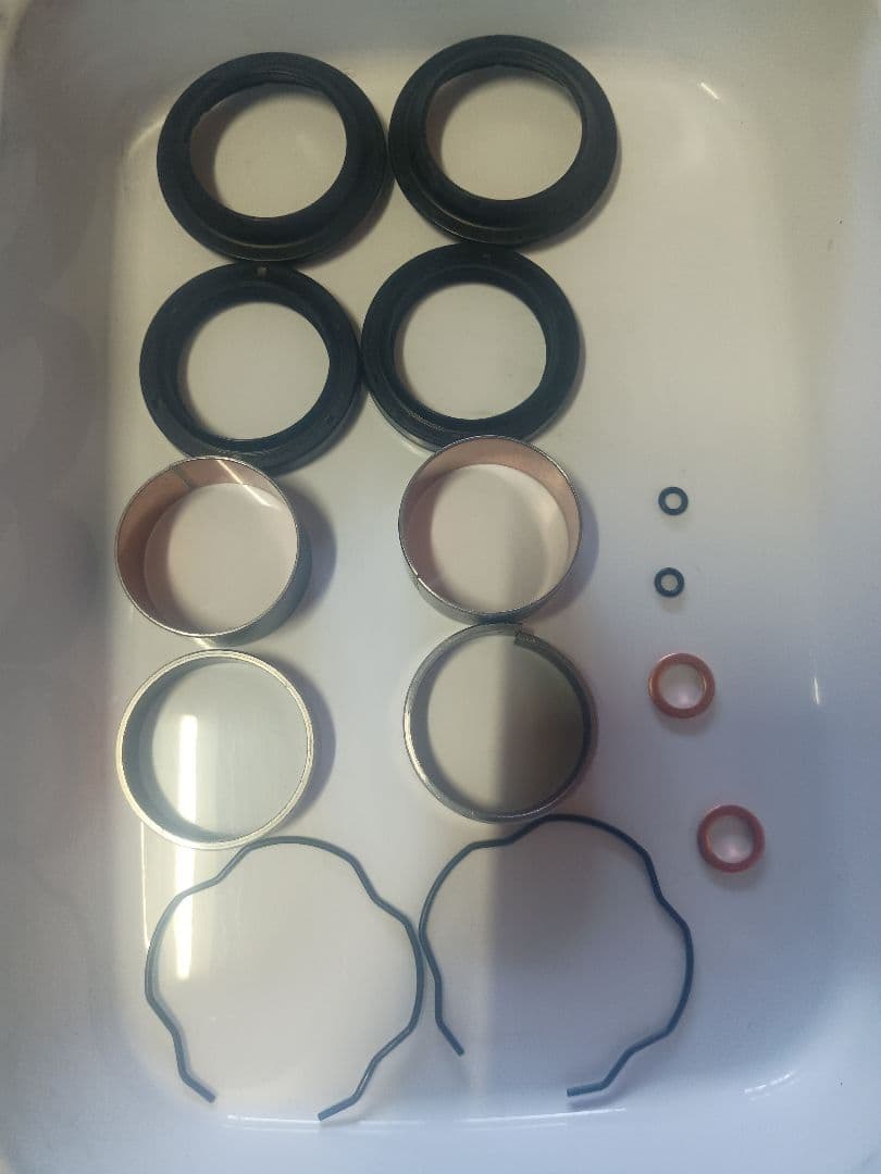 OH後未使用ゼファー400 純正フロントフォーク左右セット インナーチューブ新品