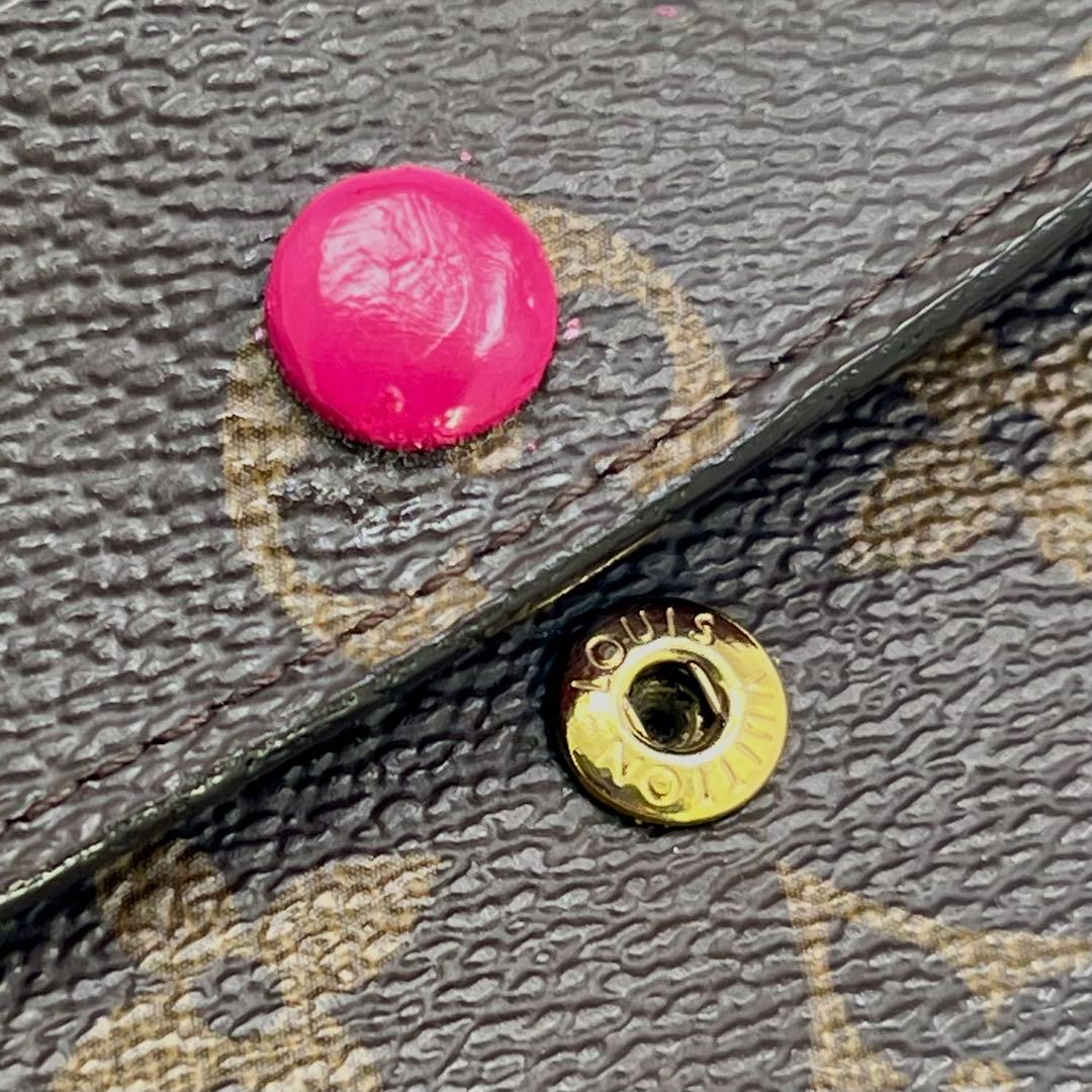 ルイヴィトン モノグラム ポルトフォイユ エミリー ホットピンクM41943