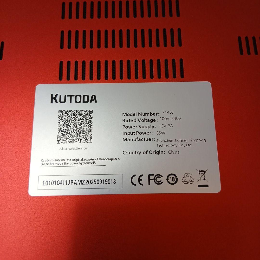 KUTODA　ノートPC　Windows11　RAM16GB/SSD1TB