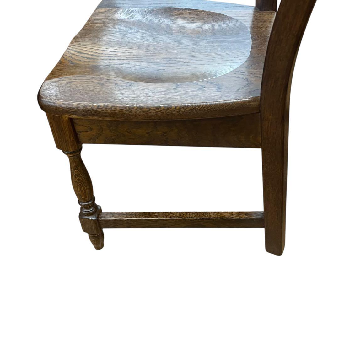 美品　起立木工　オランダ製　オーク無垢　2脚セッ