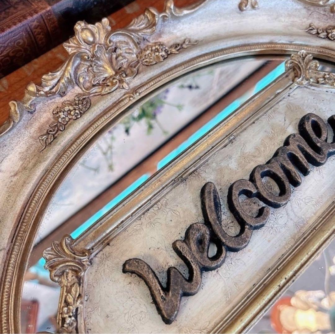 アンティークなお店 おしゃれなウェルカムボード 壁掛け看板 Ver.1