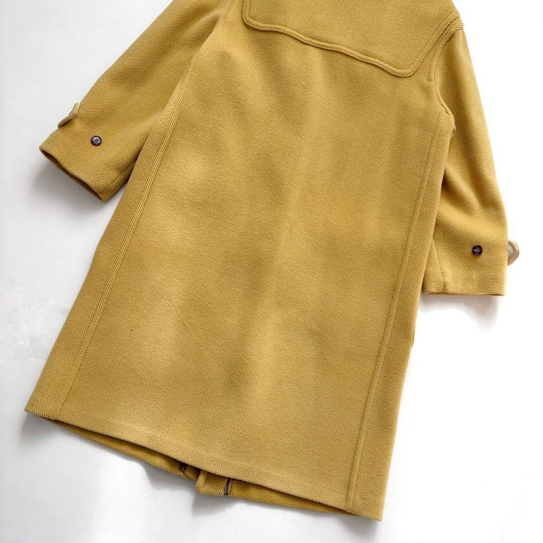 グローバーオール キングストン ダッフルコート ヘリンボーン マスタード 40