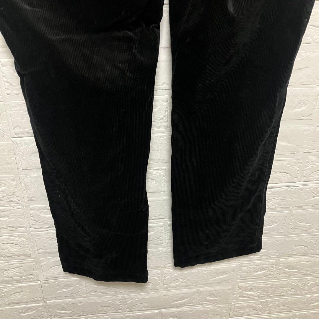 ●G23【US輸入】ラルフローレン コーデュロイパンツ ブラック系 【W38】