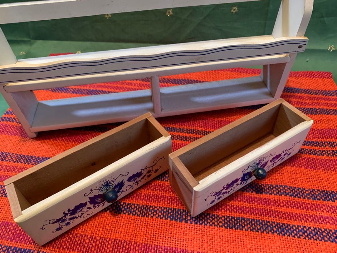 デンマーク製　美品ビンテージの木のケース付きスパイス入れセット！可愛い過ぎます！