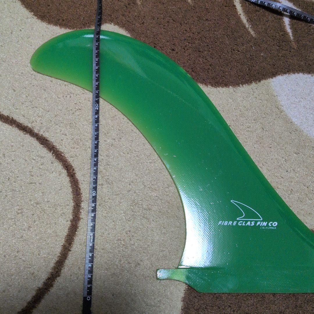 FIBRE GLAS FIN CO サーフボードフィン 緑　特大サイズ