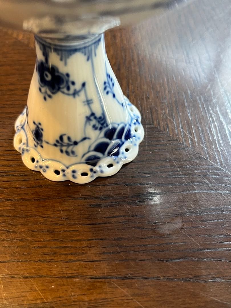 ロイヤルコペンハーゲン フルレース キャンドルスタンド　蝋燭台　2客セット