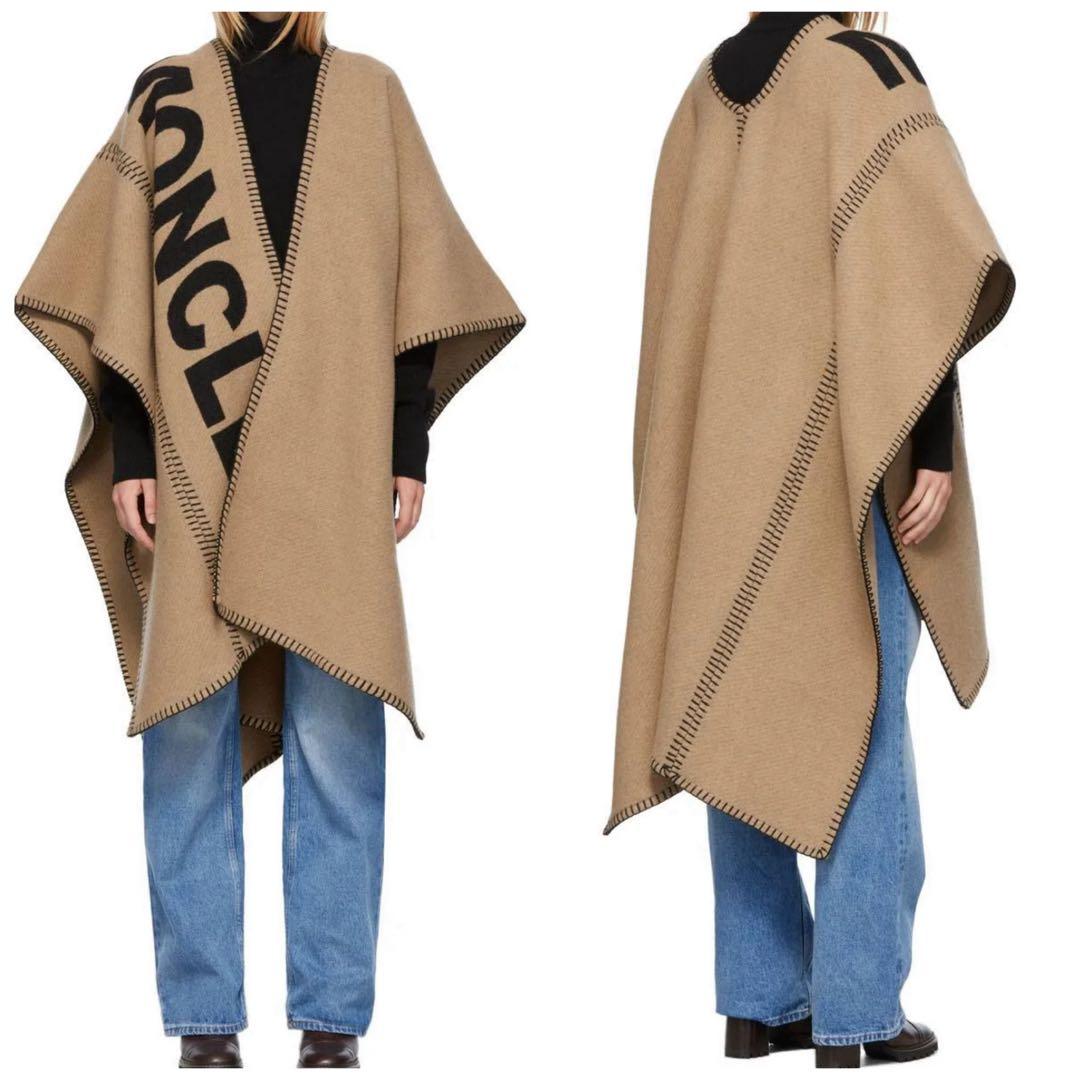 未使用✨MONCLER モンクレール MANTELLA ウールケープ ベルト付き