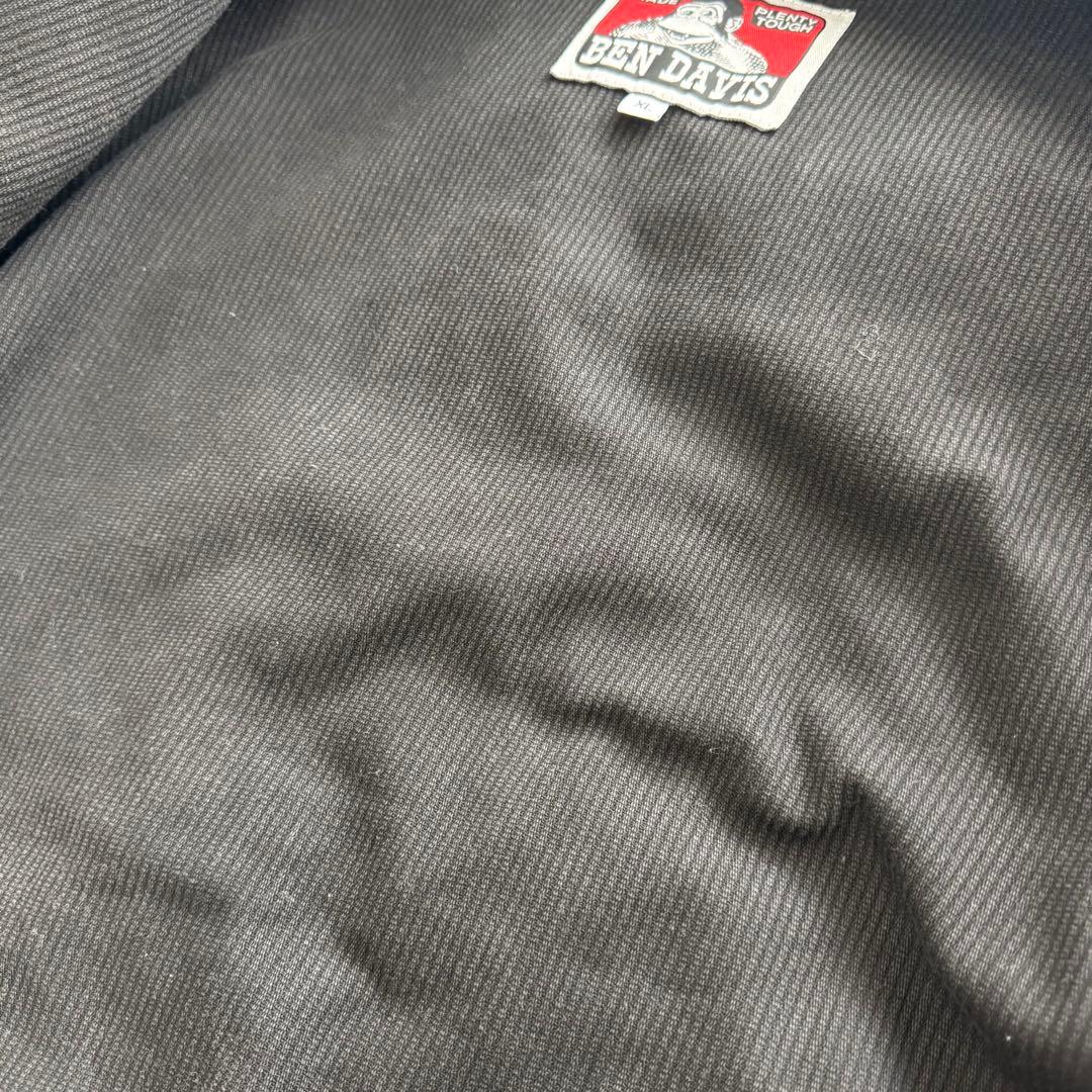 おちゅん様BEN DAVIS 　ブラック カバーオール　 XL 　ベンディビス