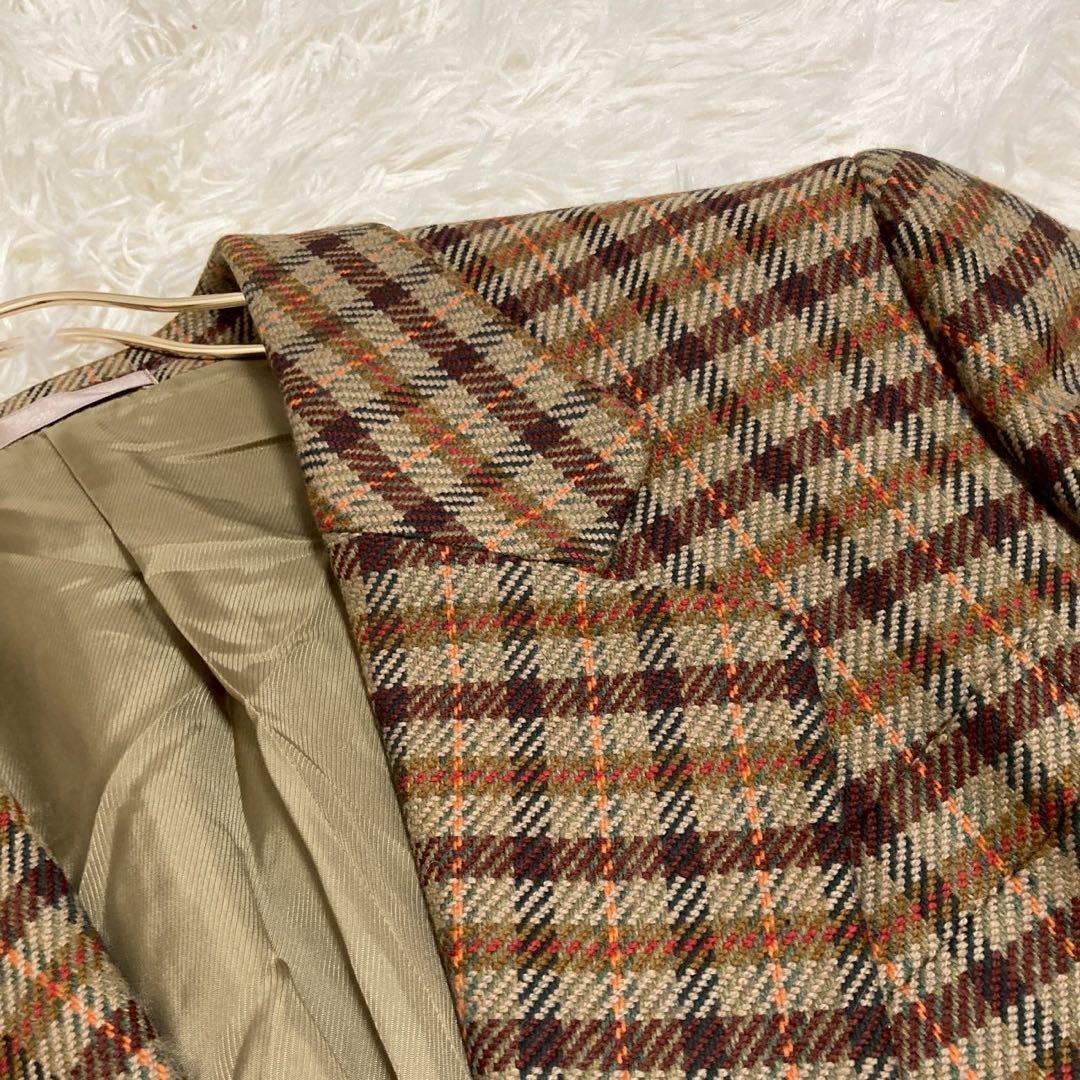 Burberrys チェック柄ジャケット ブラウン 9号 キレイめ オシャレ