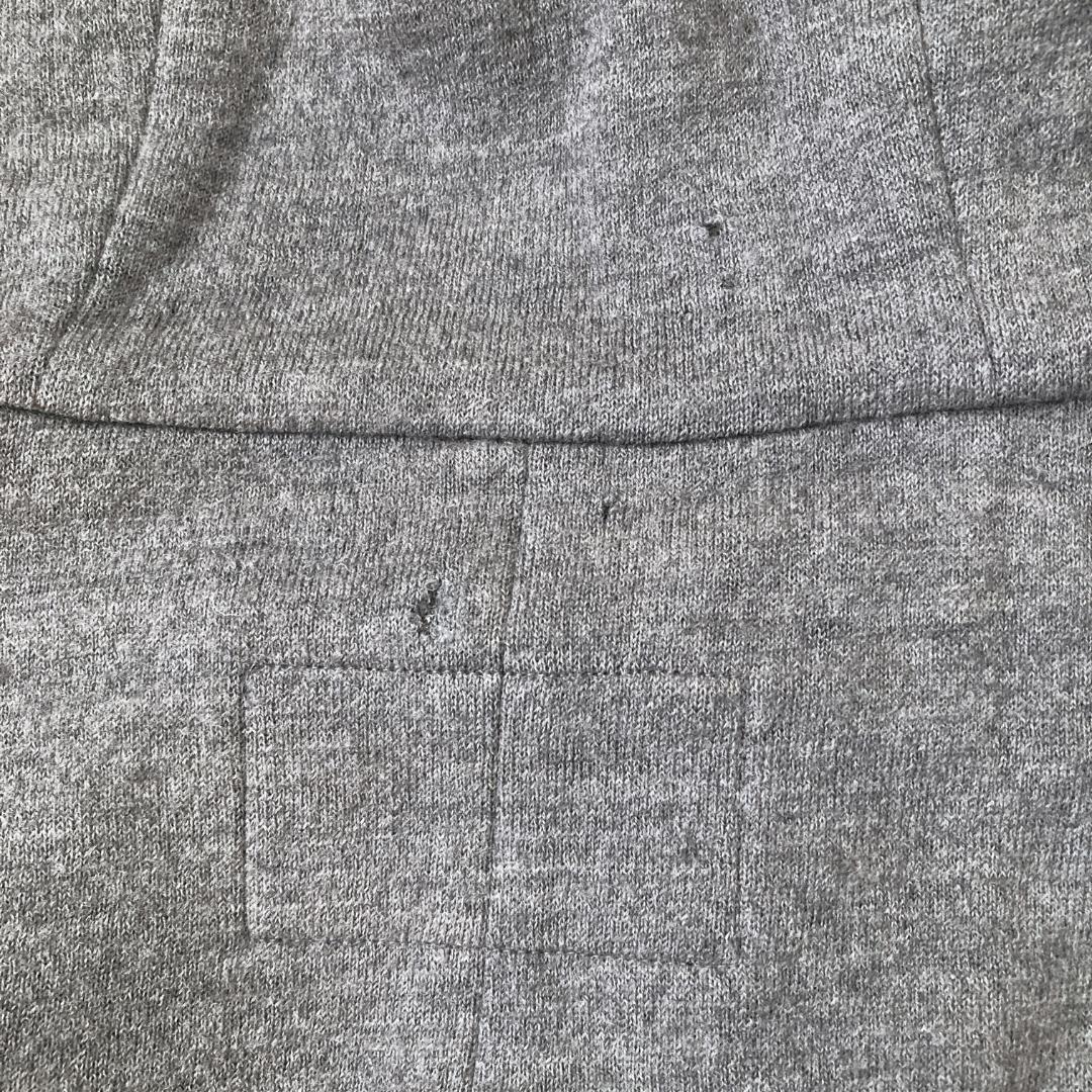 ヘルノ　HERNO ウールニットポンチョ　ケープ　フード付き　42　グレー