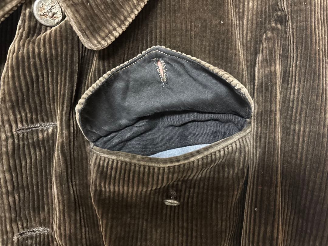 激レア30s ハンティングジャケット フランス コーデュロイ