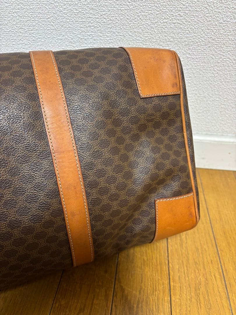 CELINE セリーヌ マカダム柄ボストンバッグ 美品 鍵付きオールドセリーヌ