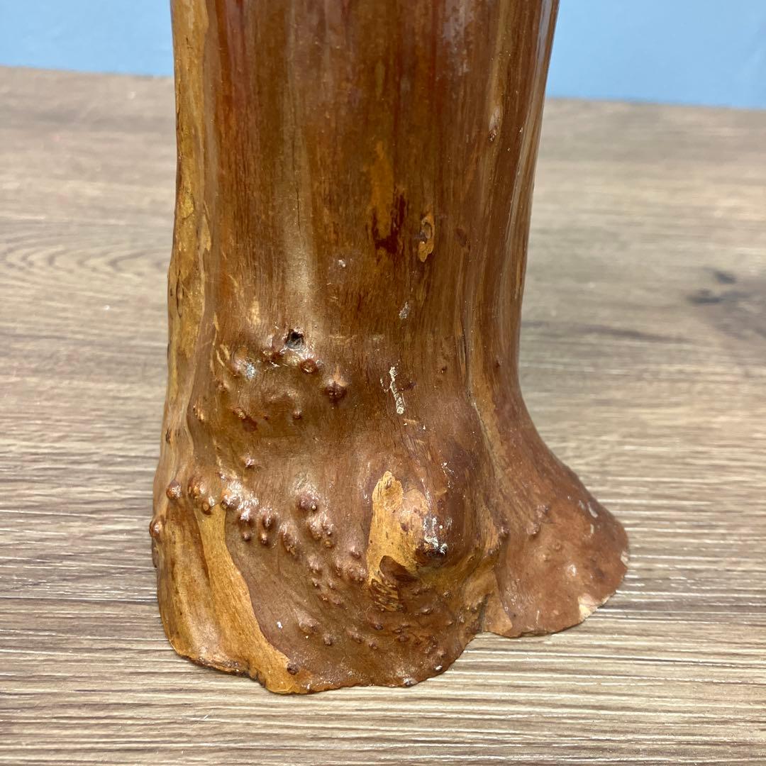 4F 昭和レトロ 希少 伝統工芸品 木彫りこけし 銘入り 三陸 2009年作