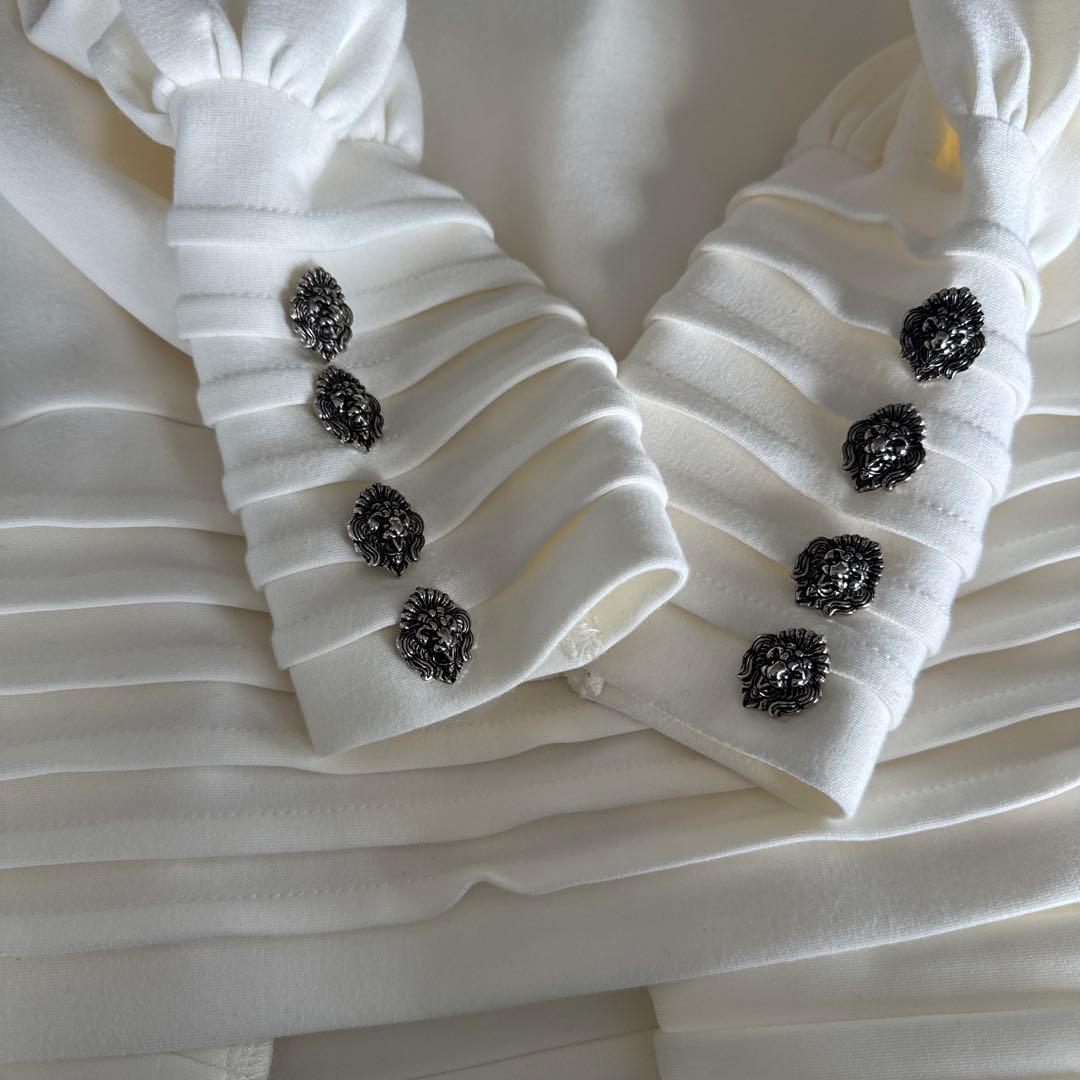 Vaqutaux フライトジャージフードカットソー