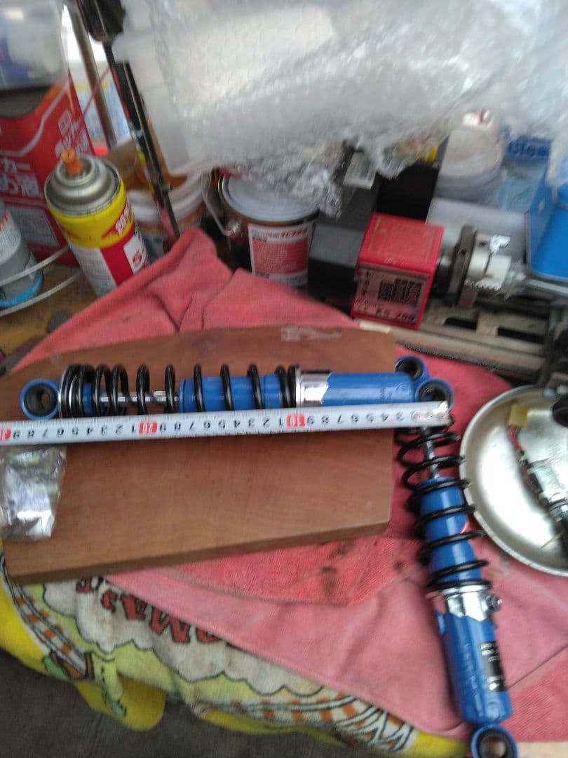 モンキー用カヤバショックアブソーバー 青 コイルスプリング当時物です。