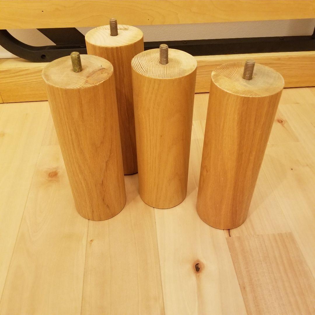 【貴重:廃盤】無印良品　ダブルベッドフレーム　タモ材　木製ベッド　すのこベッド