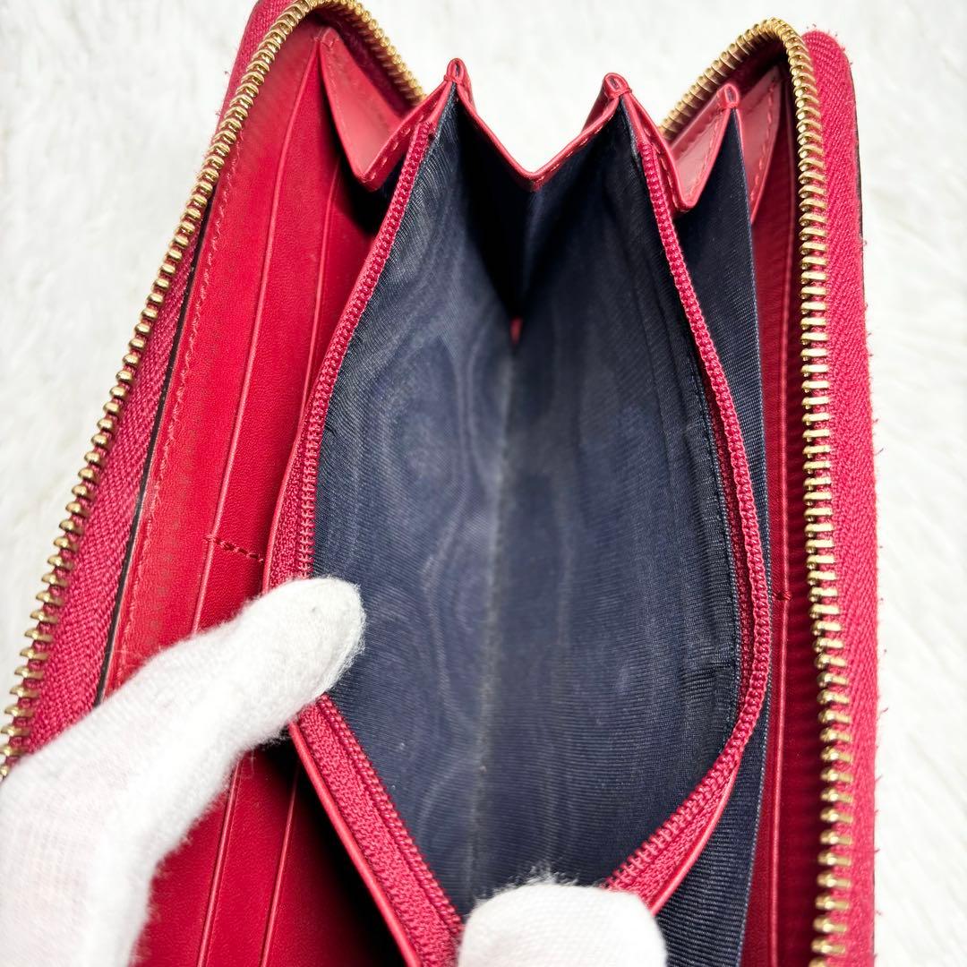 ✨極美品✨ グッチ 長財布 ブルームス GG柄 ラウンドファスナー PVC 花柄