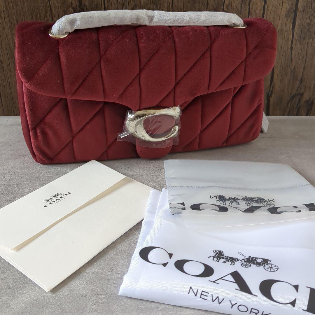 【新品】COACH　タビー ショルダー バッグ 26・キルティング