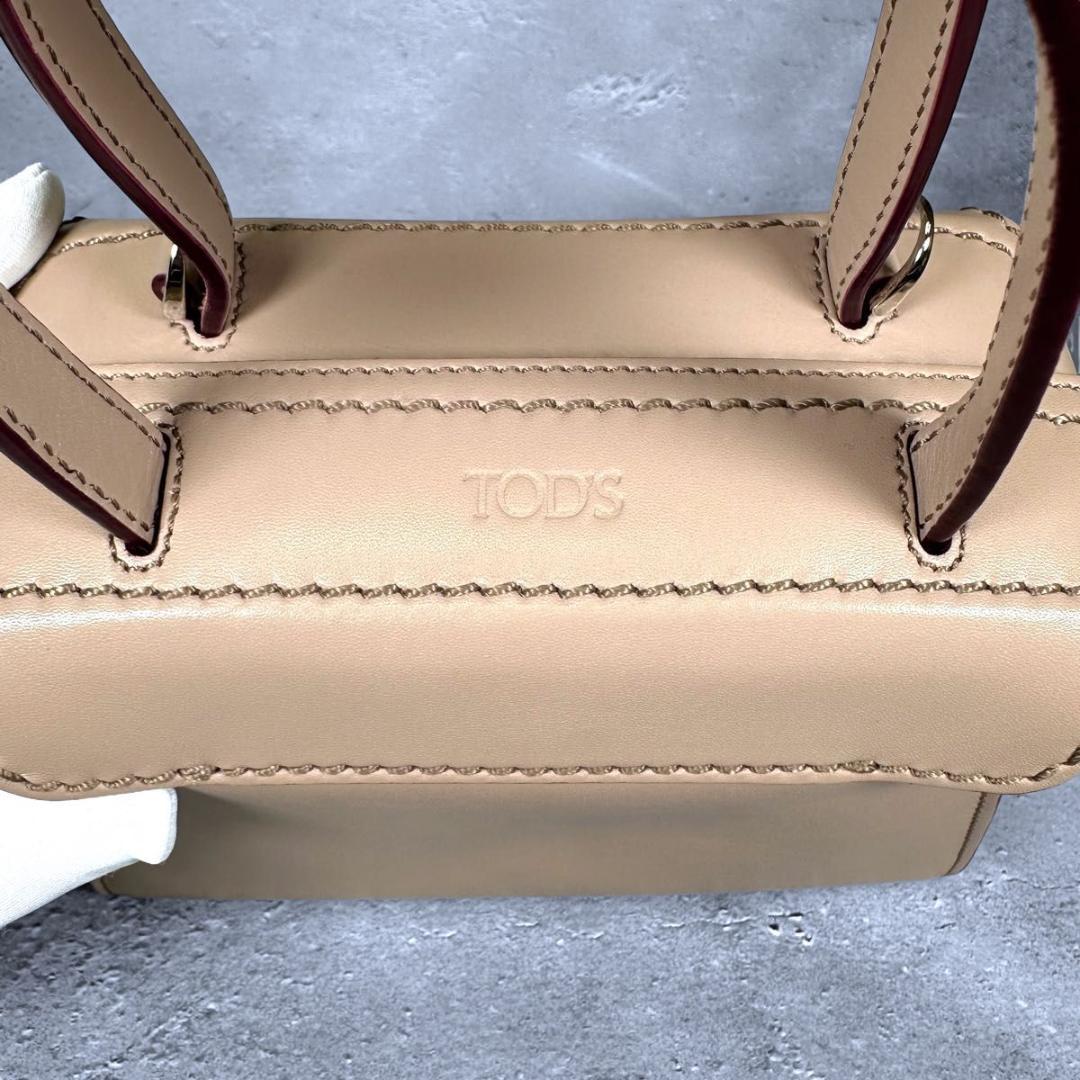 TOD'S トッズ ツイスト レザー ハンドバッグ ボーリングバッグ 2way