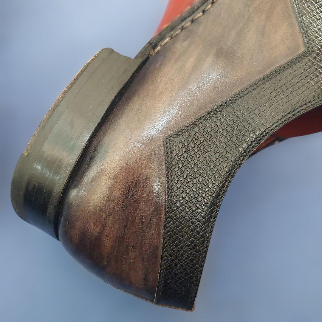 マグナーニ ダブルオパンケ ダブルモンクビジネスシューズ