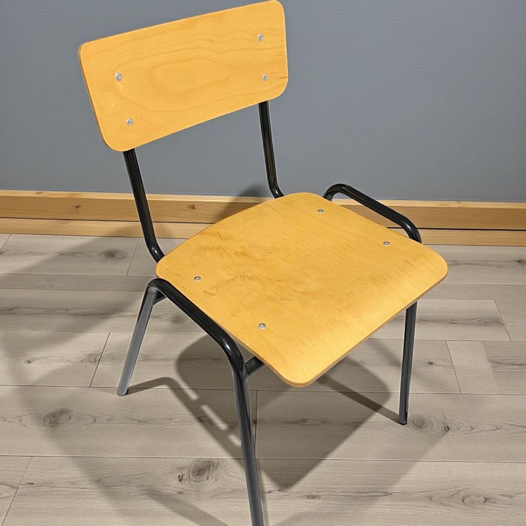 【美品】 スクールチェア プライウッドチェア　学校椅子　BT-003 不二貿易