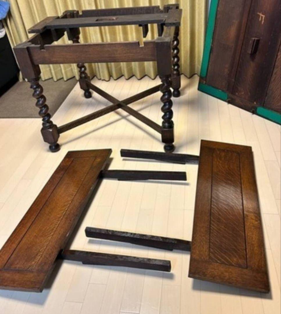 Drawleaf Table 伸長式ダイニングテーブル　イギリスアンティーク家具