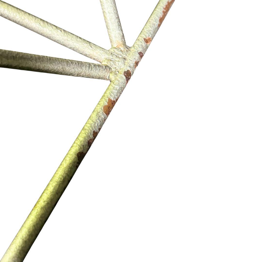 HR793 【希少】maruni リアルシャビーインダストリアル　ガラステーブル