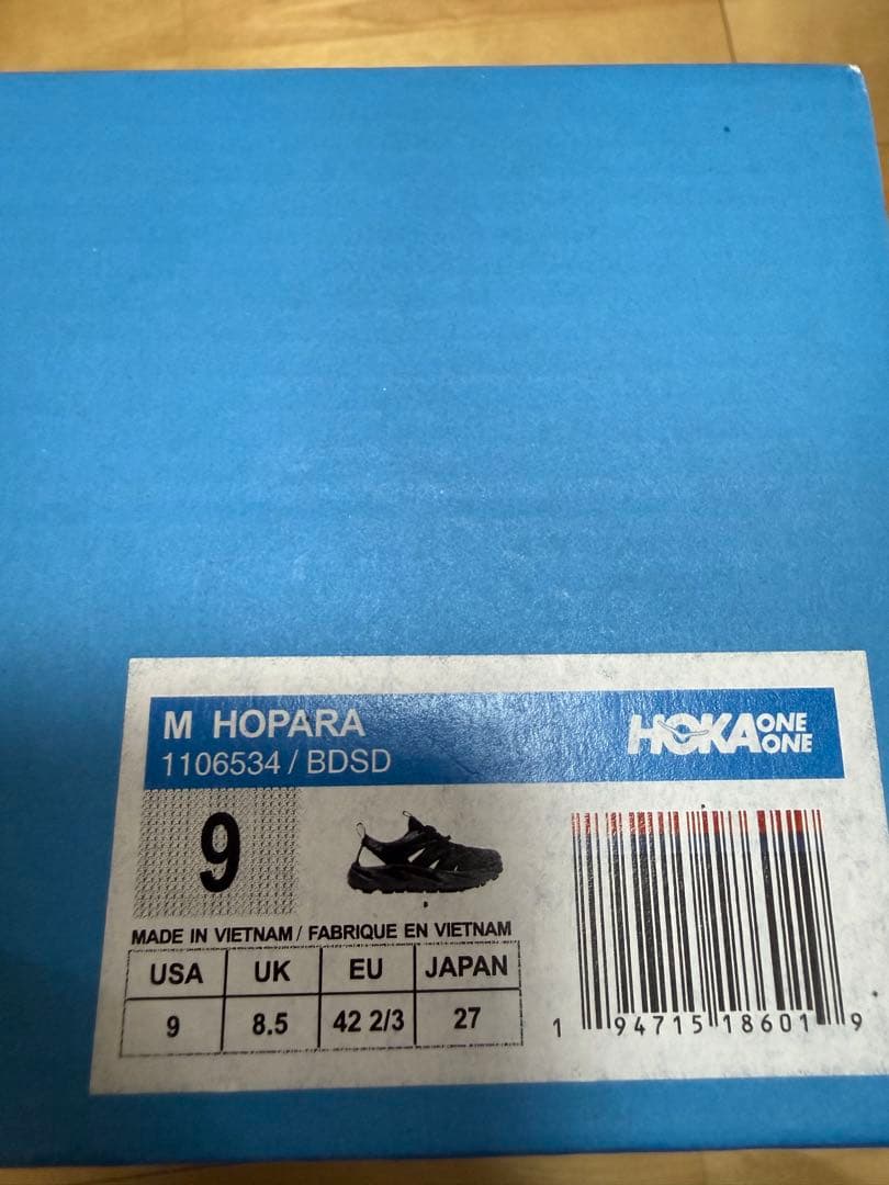 HOKA HOPARA ブラック 27cm